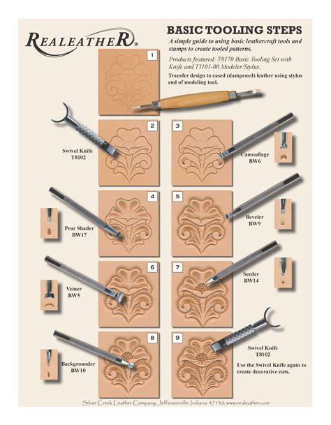 Simple Printable Leather Tooling Patterns