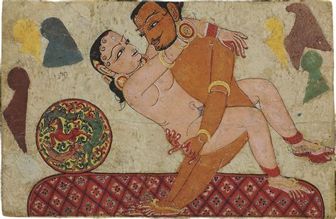 Kala Kshetram Amorous Couple Miniature Painting Nepal Th