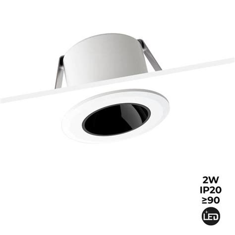 Downlight Led Empotrable Mini W Bajo Ugr Con Ofertas En Carrefour