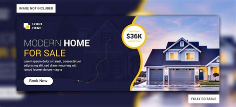 Premium Vector Real Estate House Facebook Cover Template