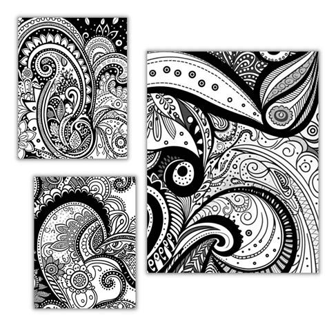 Paisley Design Coloring Pages - vibeprintables.com