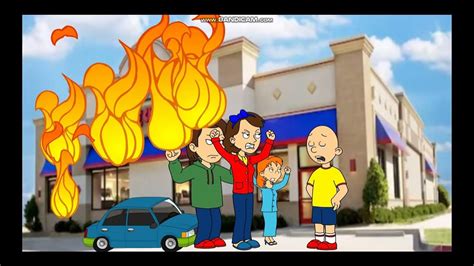 Caillou Destroys Chuck E Cheese S And Gets Grounded Youtube