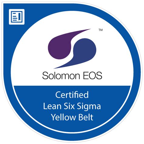 Lean Six Sigma Yellow Belt Certification - Credly