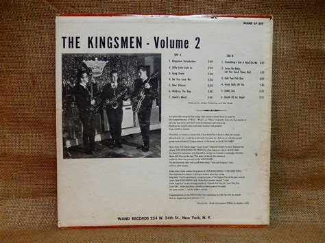 The Kingsmen The Kingsmen Volume Ii 1964 Vintage Vinyl Etsy