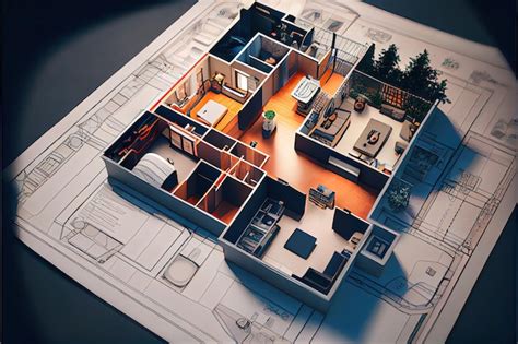 Premium Photo Dream House Floor Plan In Sharp Focus In Perfect Focus