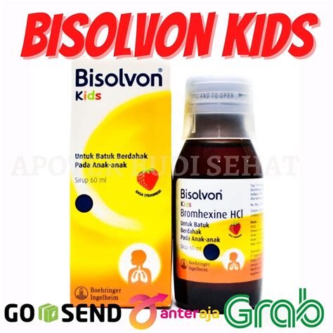 Jual Bisolvon Kids Obat Batuk Anak Obat Batuk Sirup Batuk Berdahak 60ml