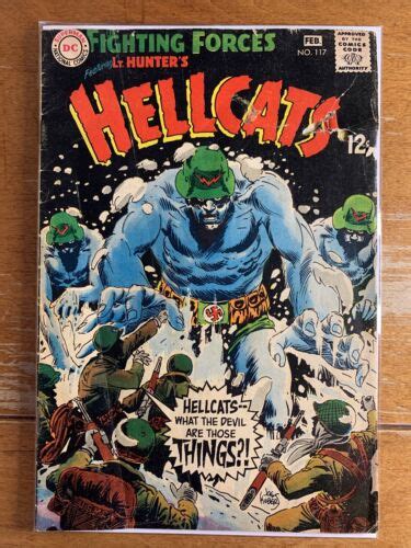 OUR FIGHTING FORCES 117 1968 DC WAR Comic LT Hunter S HELLCATS EBay