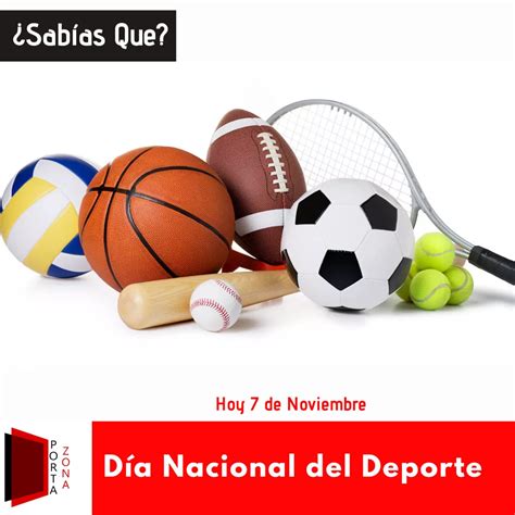 7 De Noviembre Día Del Deporte Portazonado