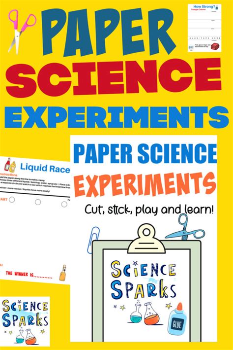 Print And Play Paper Science Experiments For Kids