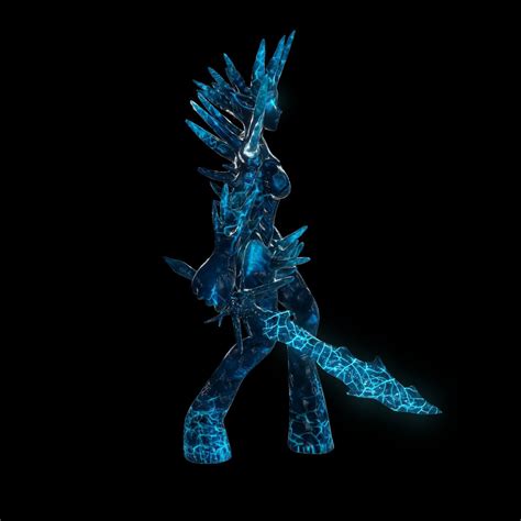 Female Ice Elemental 3d Model By Inalaatzu