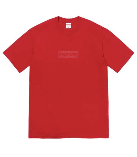 Supreme Tonal Box Logo Tee Red Authentkicks