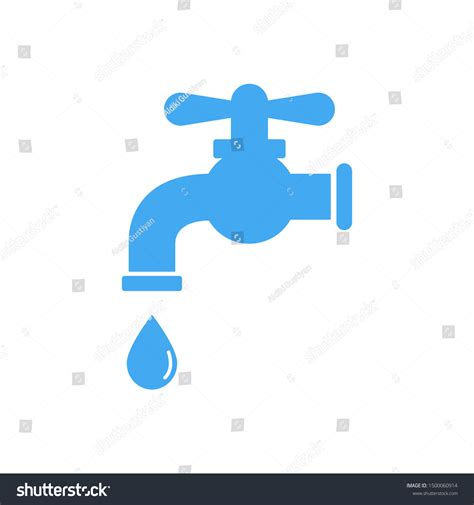 Water Tap Icon Vector Illustration Logo Stock Vector (Royalty Free ...