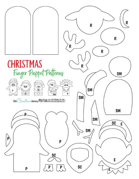 Must Make Christmas Finger Puppets - onecreativemommy.com