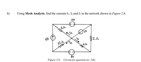 Solved Using Mesh Analysis Find The Currents I1i2 And I3