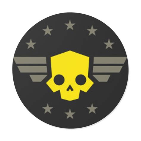 Helldivers 2 Star Skull Sticker Iconic Gamer Decal For Fans Etsy