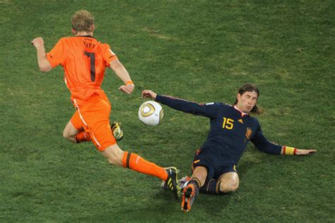 Netherlands V Spain Fifa World Cup Final Sergio Ramos Photo