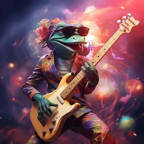 Premium Ai Image Strings Of Melody Captivating Musician Playing Guitar