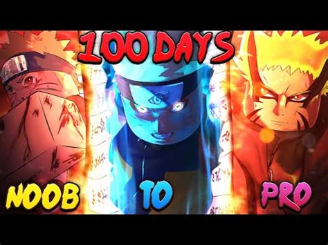 Spent 100 Days Going From Noob To NARUTO UZUMAKI In Shinobi Life 2