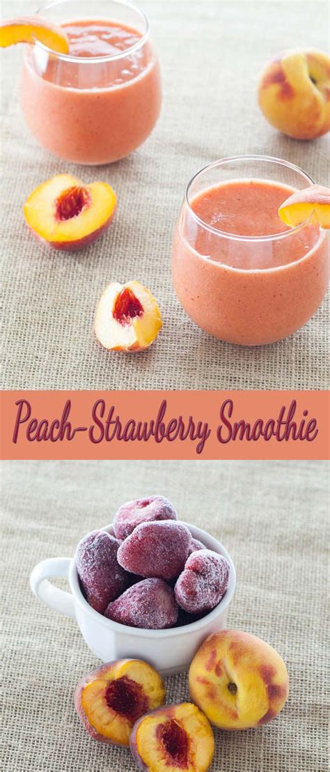 Peach Strawberry Smoothie