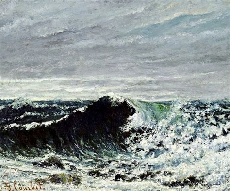 Gustave Courbet Marine La Vague Tableau De Grands Peintres Et