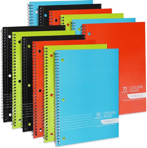 Cuadernos En Espiral Cuaderno De 1 Materia A Granel Cuadernos De Rayas Universitarias 70