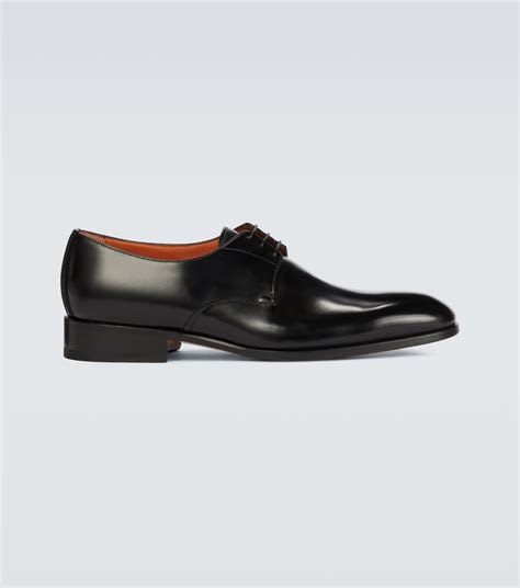 Santoni Classic Leather Derby Shoes Mytheresa