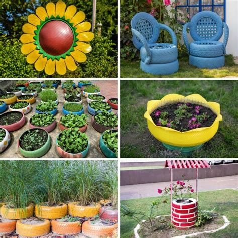 Creative Ways To Use Old Tires In Your Garden Diy Crafts