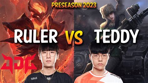 Jdg Ruler Vs Teddy Ruler Varus Vs Teddy Caitlyn Adc Kr Ranked Youtube