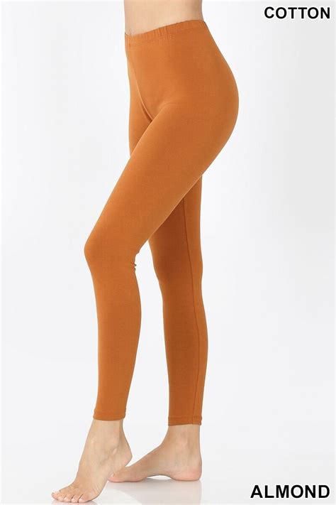 Leggings Da Donna Elasticizzati Morbidi Cotone Vita Alta Pantaloni Da