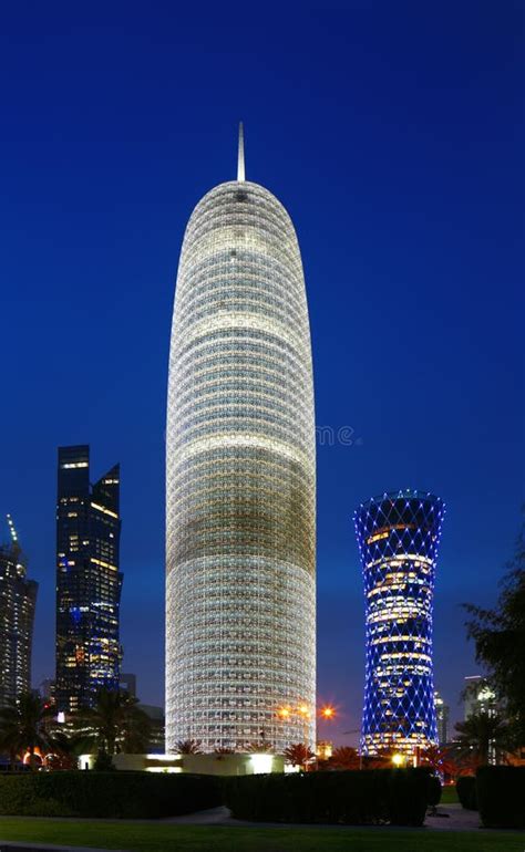 Burj Doha Tower Of Qatar Stock Image Image Of Gulf Cranes 31798617