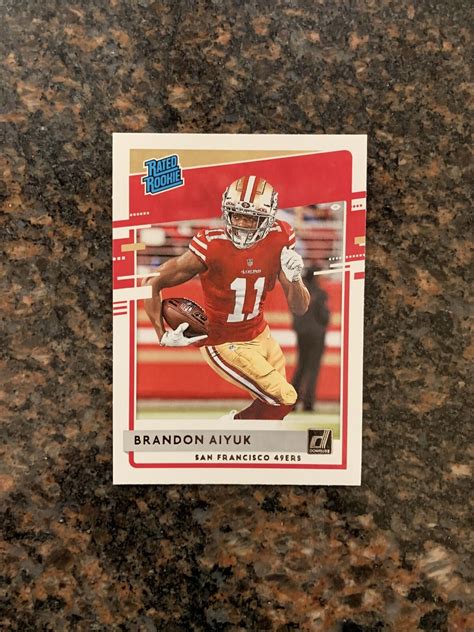 2020 Panini Donruss Rated Rookie Brandon Aiyuk RC 49ers EBay