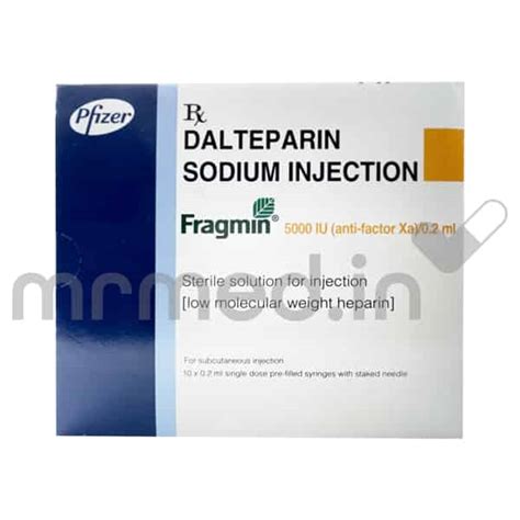 Buy Fragmin 5000Iu Injection Online: Uses, Price, Dosage, Instructions, Side Effects | MrMed