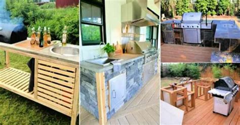 17 Simple and Affordable DIY Outdoor Kitchen Plans