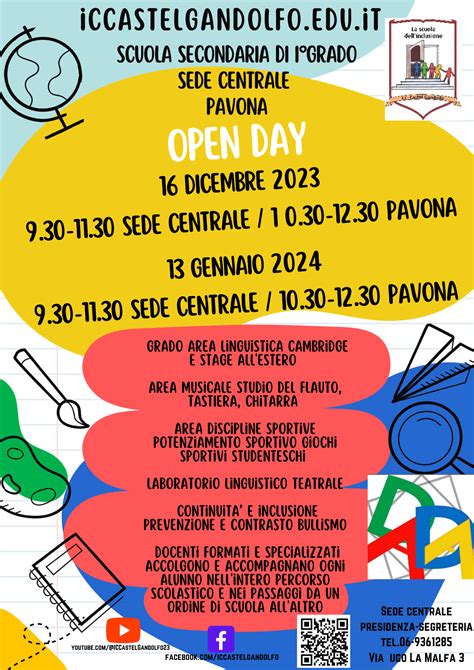 Volantino Open Day Tutte Le Date Notizie Istituto Comprensivo Ic