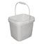 3 5 Gal Square Ez Stor Bucket Pail And Lid W Handle 6 Pack Included