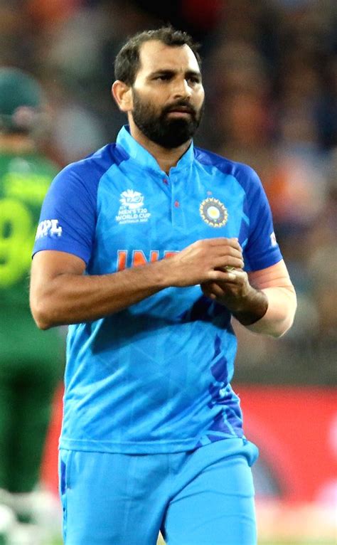 Melbourne Mohammed Shami During The Match