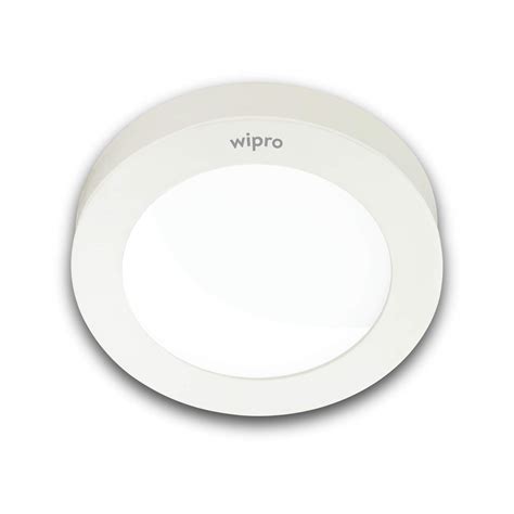 Buy Wipro Iris Slim Ro Watt Round Slim Panel Surface Mounted White