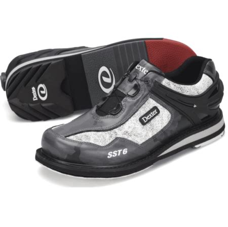 Dexter SST 6 Hybrid BOA Men's Bowling Shoes Grey/Camo/Multi - BowlerX.com