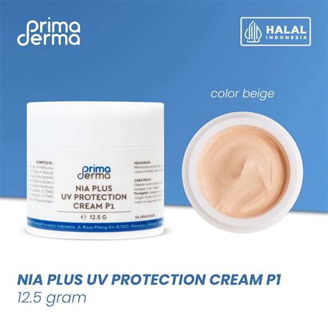 Primaderma Nia Plus UV Protection Cream P1 12 5 Gr PT United