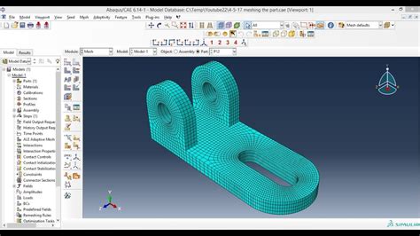 Abaqus Meshing Tutorials Meshing Of 3d Solid Part In Abaqus Using Partitioning Youtube