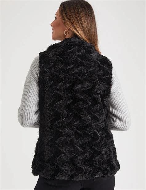 Millers Sleeveless Faux Fur Vest Crossroads