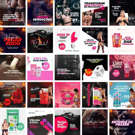 Templates Canva Sex Shop 50 Artes Editáveis Bônus Studios Cat