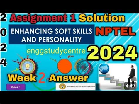 Enhancing Soft Skill And Personality Assignment Week Answer