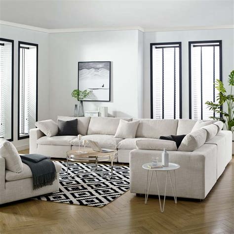 Commix Down Filled Overstuffed 6pc Sectional - Las Vegas Furniture ...