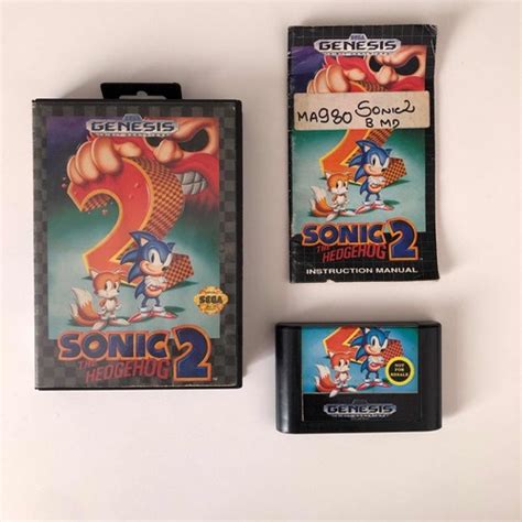 Sonic The Hedgehog 2 Original Na Caixa Genesis Mega Drive Escorrega O