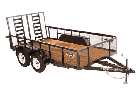 6x12 Utility Trailer with Ramp & Tandem Axle - Leonard USA