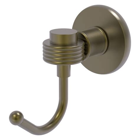 Allied Brass Continental Antique Brass Single Hook Wall Mount Towel Hook In The Towel Hooks