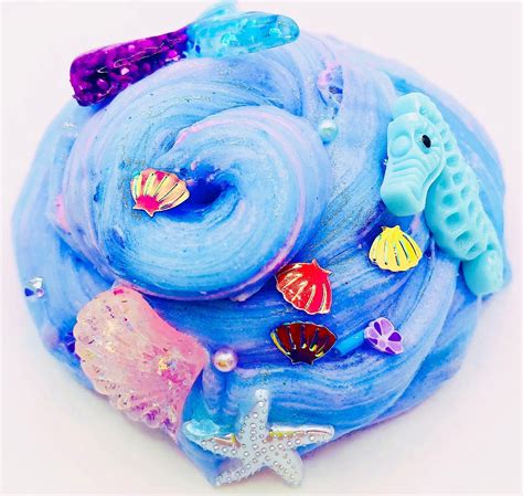 Mermaid Glimmer Slime Diy Slime Clear Slime Clay Kit Slime Scented Slime Best Slime Shop