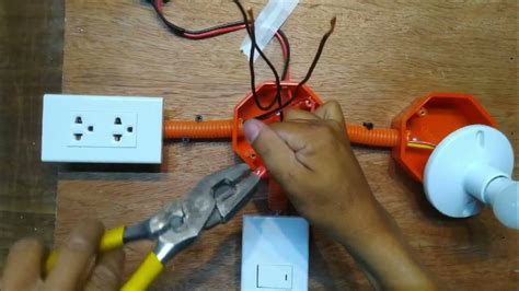 Paano Mag Wiring Sa Ilaw At Outlet Sa Single Breaker Youtube