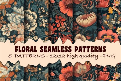 Retro Flowers Seamless Pattern Graphic By Cherishic Creative Fabrica